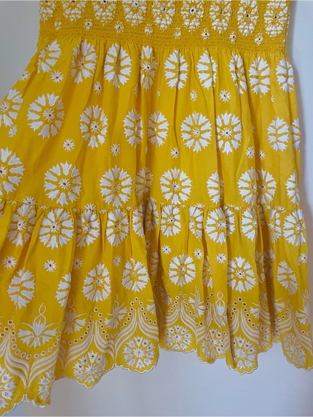 TORY BURCH
Blouson Floral
Cotton Dress
Short Sleeve
Yellow White
Size 4
New - Picture 11 of 12